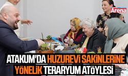 Atakum'da huzurevi sakinlerine yönelik teraryum atölyesi