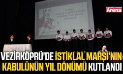 Vezirköprü'de İstiklal Marşı’nın kabulünün yıl dönümü kutlandı