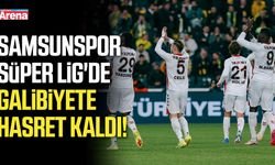 Samsunspor Süper Lig'de galibiyete hasret kaldı!