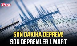 Son dakika deprem! Son depremler 1 Mart