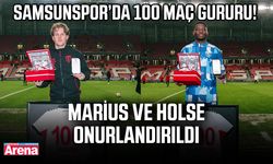 Samsunspor’da 100 maç gururu! Marius ve Holse onurlandırıldı