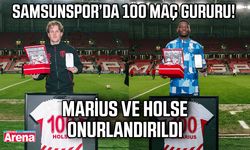 Samsunspor’da 100 maç gururu! Marius ve Holse onurlandırıldı