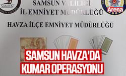 Samsun Havza'da kumar operasyonu