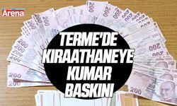 Terme'de kıraathaneye kumar baskını