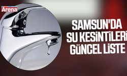 18 Mart 2026 Samsun'da su kesintileri