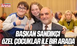 Başkan Sandıkçı özel çocuklar ile bir arada
