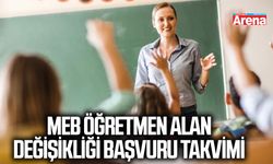 MEB Öğretmen alan değişikliği başvuru takvimi