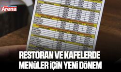 Restoran ve kafelerde menüler için yeni dönem
