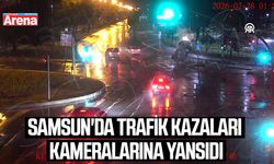 Samsun'da meydana gelen trafik kazaları kameralarına yansıdı
