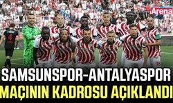Samsunspor-Antalyaspor maçının kadrosu açıklandı