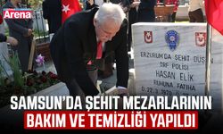 Samsun’da şehit mezarlarının bakım ve temizliği yapıldı