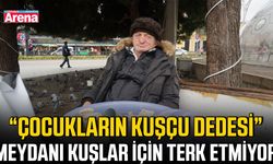 “Çocukların Kuşçu Dedesi” meydanı kuşlar için terk etmiyor