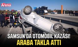 Samsun'da 2 otomobilin çarpıştığı kazada yaralılar var!