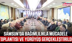 Samsun’da bağımlılıkla mücadele toplantısı ve yürüyüş