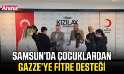 Samsun’da çocuklardan Gazze’ye fitre desteği