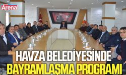 Havza Belediyesinde bayramlaşma programı