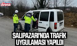 Salıpazarı'nda trafik uygulaması yapıldı