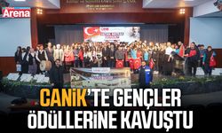 Canik’te gençler ödüllerine kavuştu