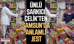 Ünlü şarkıcı Çelik’ten Samsun’da anlamlı jest