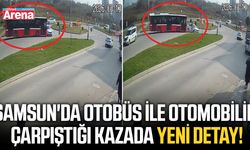 Samsun'da otobüs ile otomobil çarpıştığı kazada yeni detay!