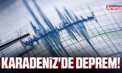 Karadeniz'de deprem!