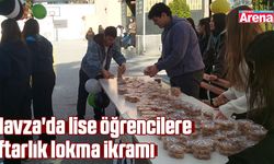 Havza'da lise öğrencilere iftarlık lokma ikramı