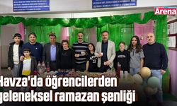Havza'da öğrencilerden geleneksel ramazan şenliği