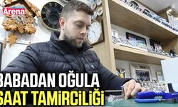 Samsun'un en genç saat tamircisi Talha Bülbül