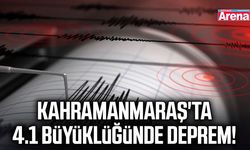 Kahramanmaraş'ta 4.1 büyüklüğünde deprem!