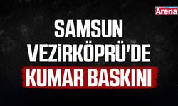Samsun Vezirköprü'de kumar baskını