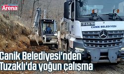 Canik Belediyesi'nden Tuzaklı'da yoğun çalışma