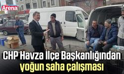 CHP Havza İlçe Başkanlığından yoğun saha çalışması