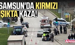 Samsun'da kırmızı ışıkta kaza!