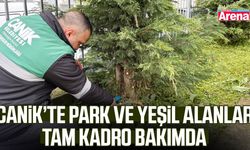 Canik’te park ve yeşil alanlar tam kadro bakımda