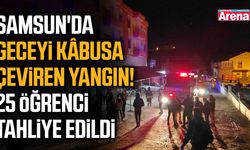 Samsun'da geceyi kâbusa çeviren yangın!