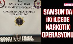 Samsun'da iki ilçede narkotik operasyonu