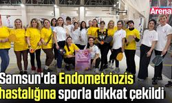 Samsun'da Endometriozis hastalığına sporla dikkat çekildi