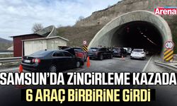 Samsun'da zincirleme kazada 6 araç birbirine girdi