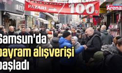 Samsun'da bayram alışverişi başladı