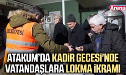 Atakum'da Kadir Gecesi'nde vatandaşlara lokma ikramı