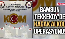 Samsun Tekkeköy'de kaçak alkol operasyonu!