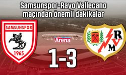 Samsunspor-Rayo Vallecano maçından önemli dakikalar