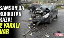 Samsun'da korkutan kaza!