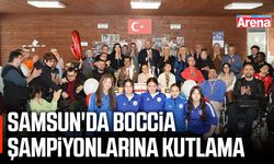 Samsun'da boccia şampiyonlarına kutlama