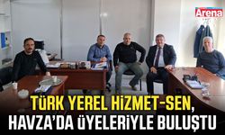 Türk Yerel Hizmet-Sen, Havza Belediyesinde üyeleriyle buluştu