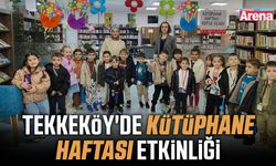 Tekkeköy'de Kütüphane Haftası etkinliği