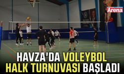 Havza'da voleybol halk turnuvası başladı