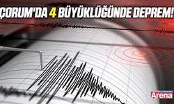 Çorum'da 4 büyüklüğünde deprem!