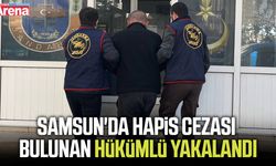 Samsun'da hapis cezası bulunan hükümlü yakalandı