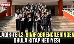 Ladik’te 12. sınıf öğrencilerinden okula kitap hediyesi